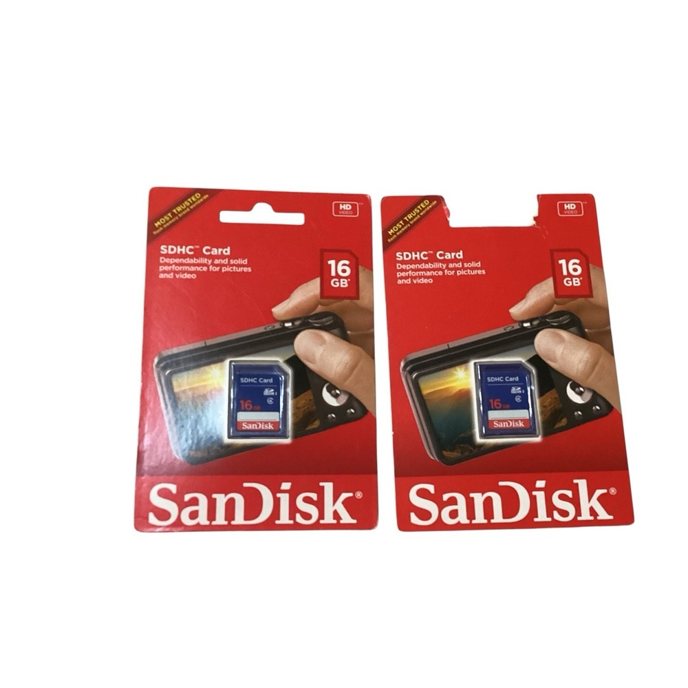 SanDisk 16GB SDHC Card HD‎ Video 16 GB SDSDB-016G-A46C NEW